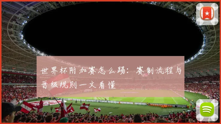 世界杯附加赛怎么踢:赛制流程与晋级规则一文看懂